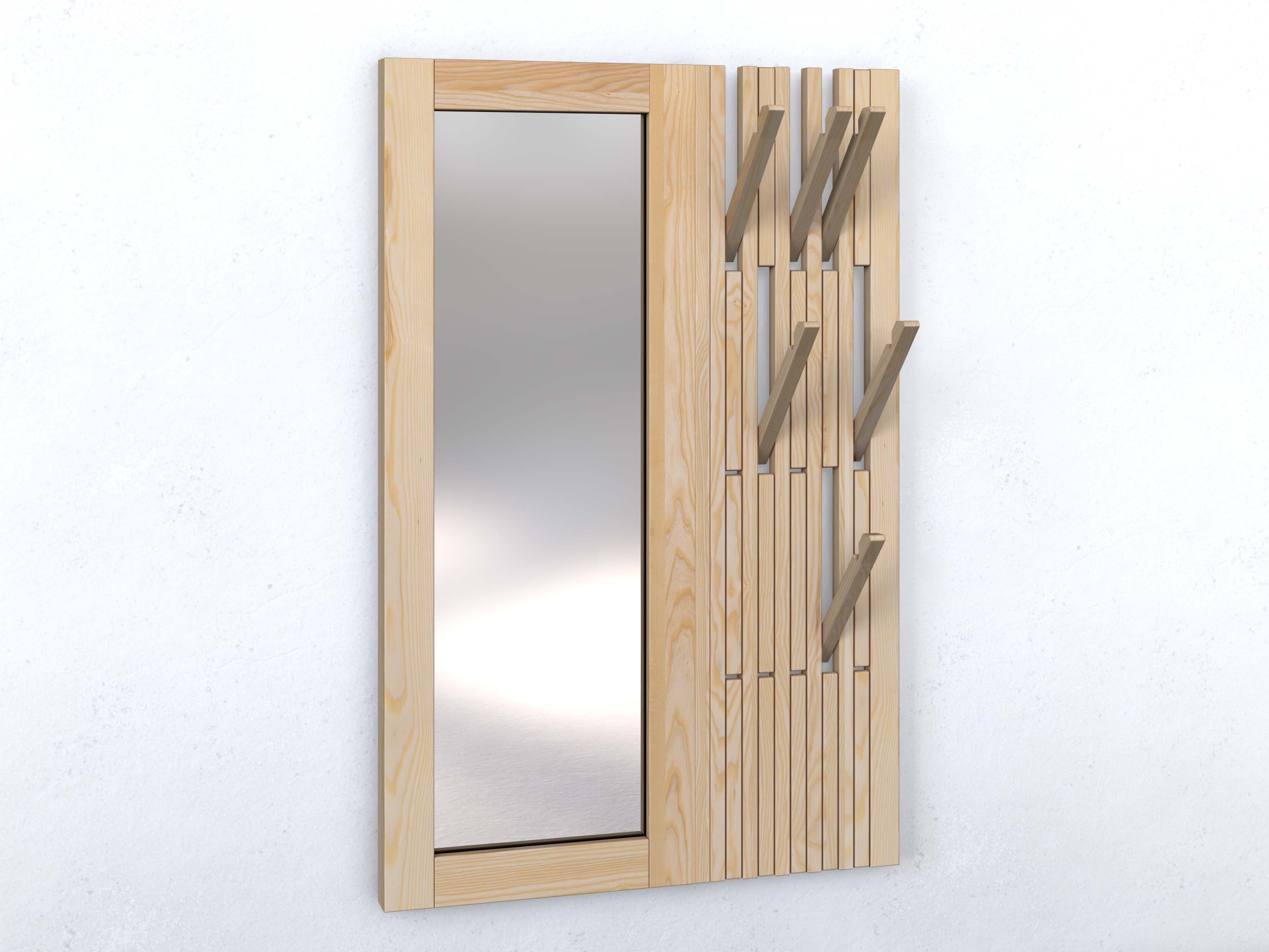 Eschengarderobe "Agnes" mit Spiegel links