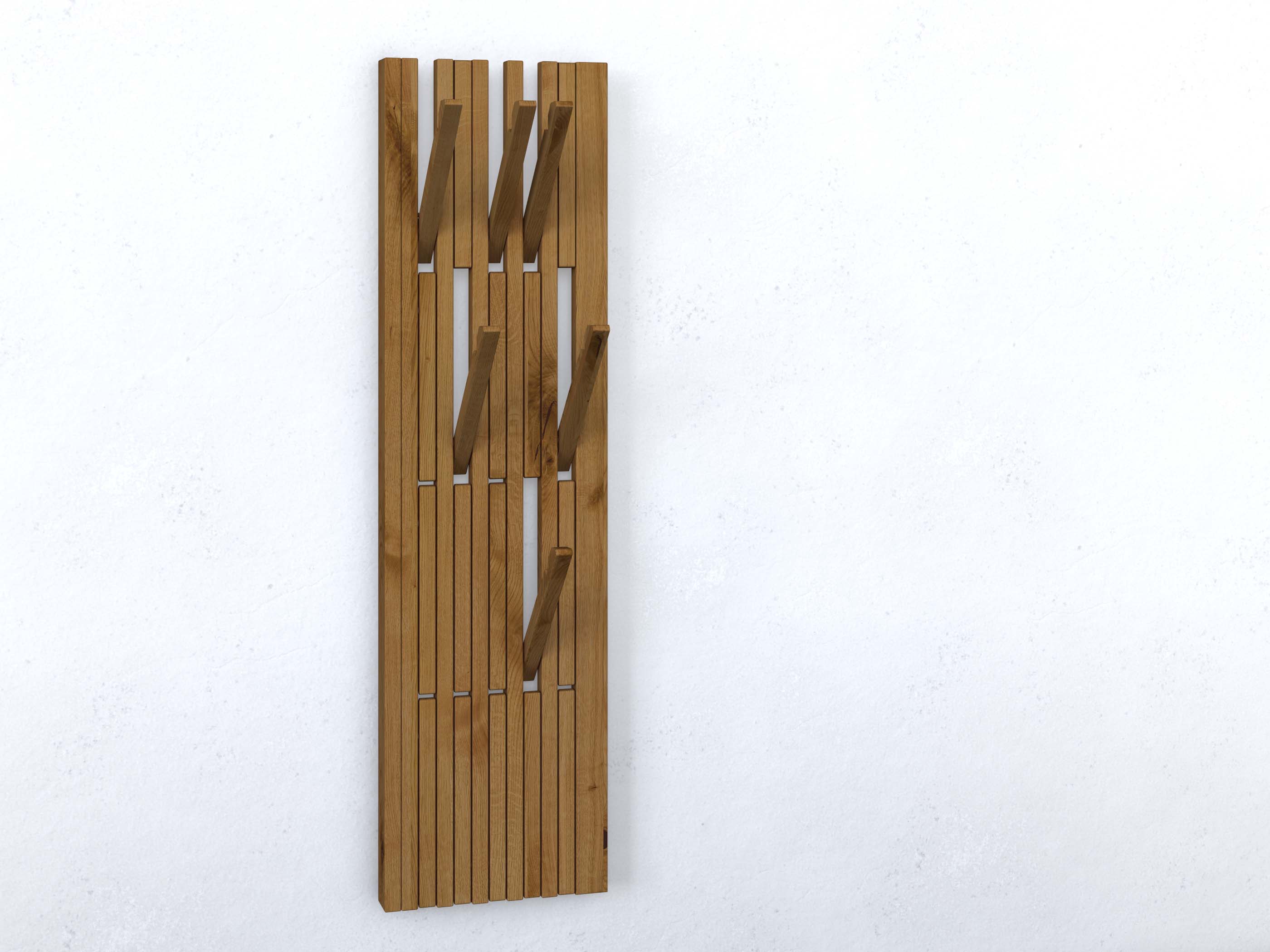 Garderobe aus Wildeiche „Agnes“ ohne Spiegel