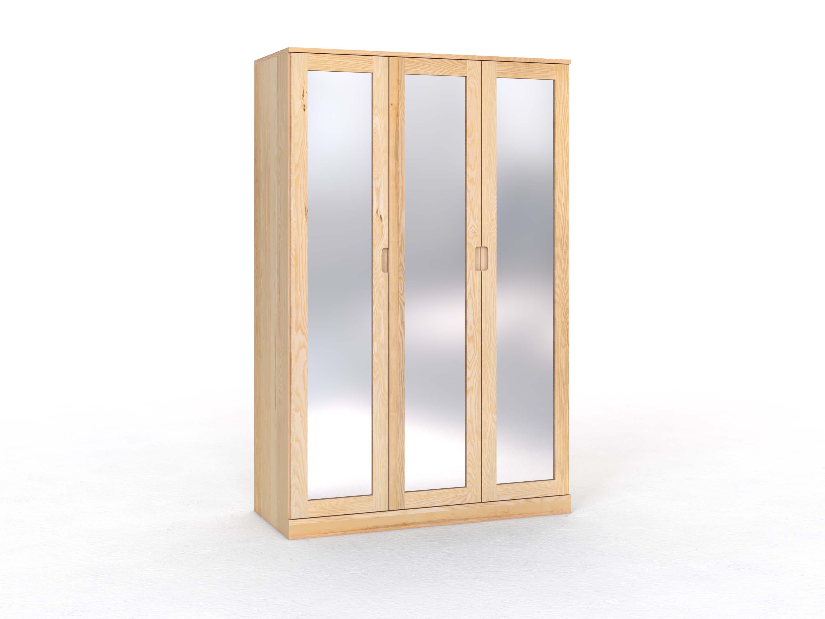 Eschenschrank „Alpenrose“, 3-türig, Höhe 235 cm, Griffleiste C („Lukas")