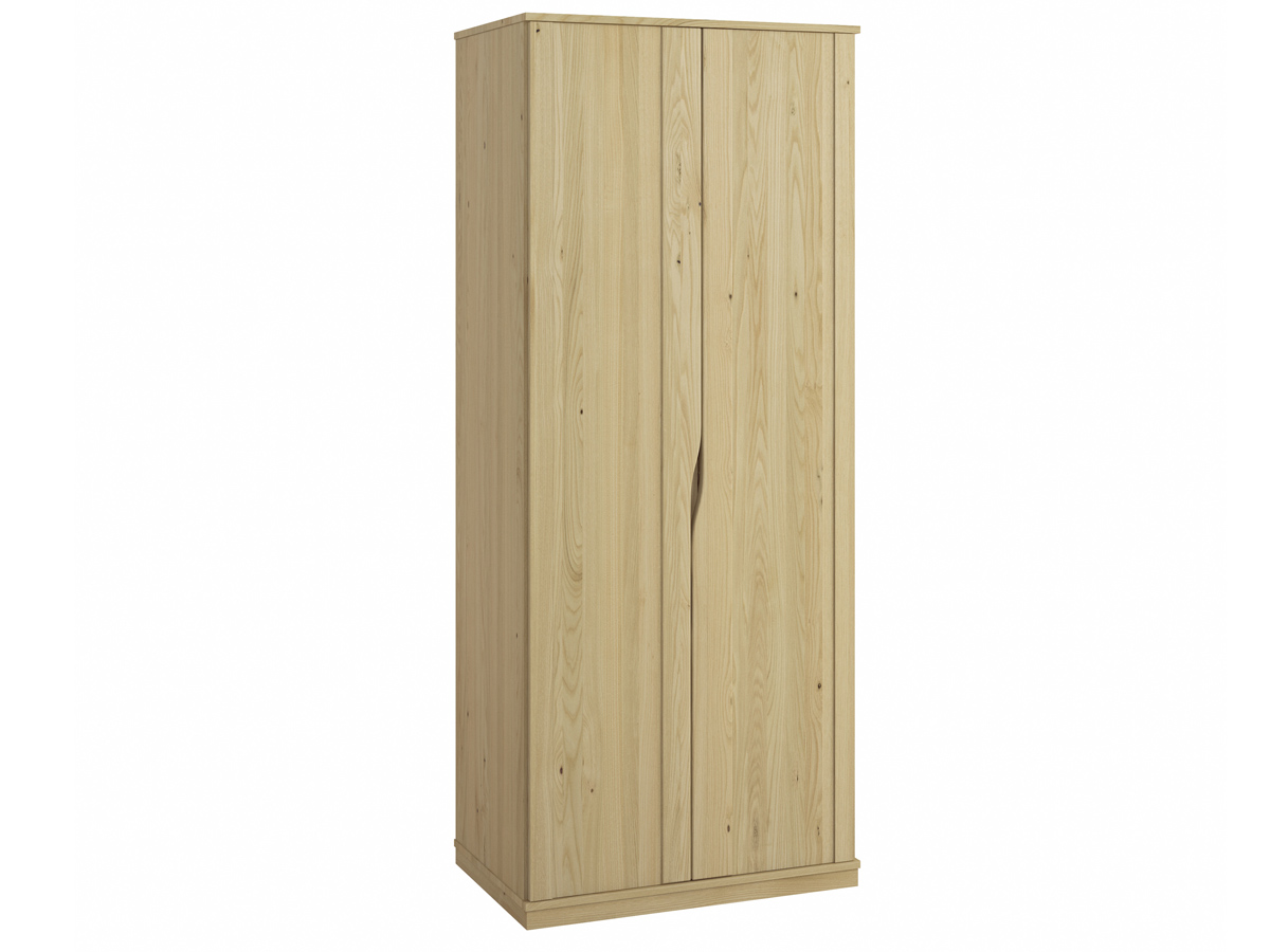 Kleiderschrank aus Kastanie „Astrid“ 2-türig, Höhe 235 cm