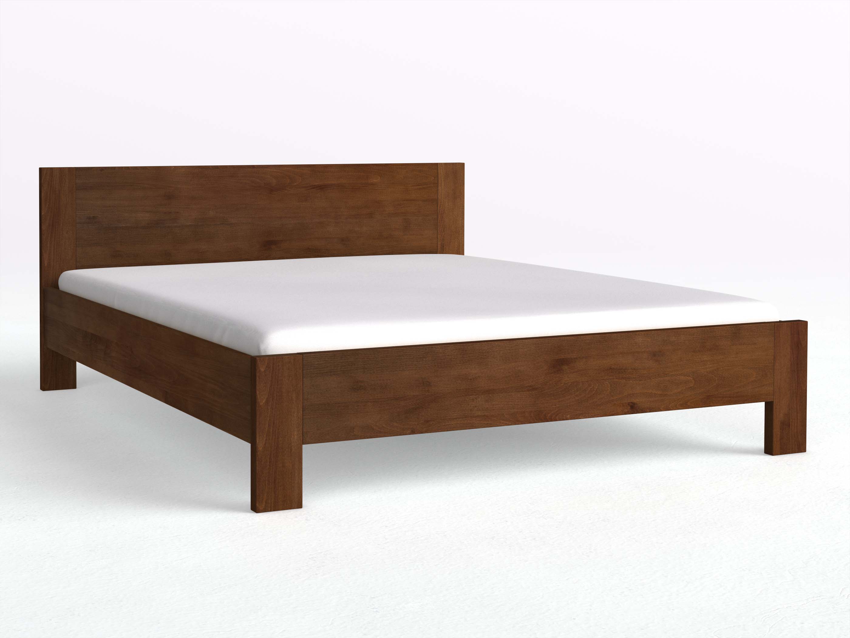 Buchenbett Dunkel „Bianca“ in 180 x 200 cm 