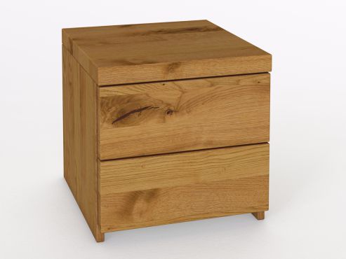 Nachttisch aus Zirbenholz mit Lade