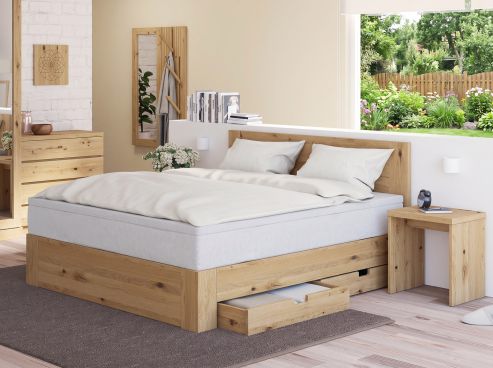 Wildeichenbett Hell „Alois“ Boxspring