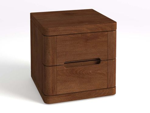 Nachttisch aus Zirbenholz mit Lade