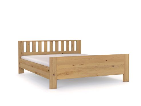 Bett „Bernhard“ aus Wildeiche Hell
