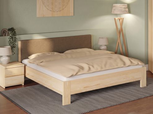 Bett Esche „Bianca“ mit Polsterkopfteil