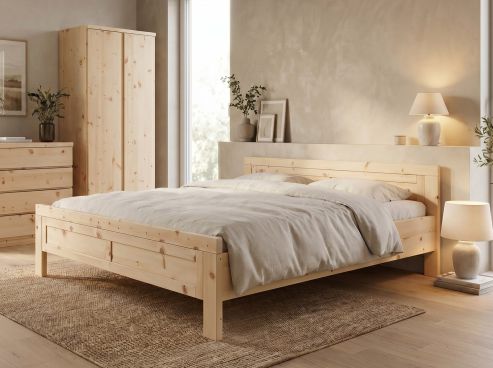 Zirbenbett „Christina“ in 180 x 200 cm