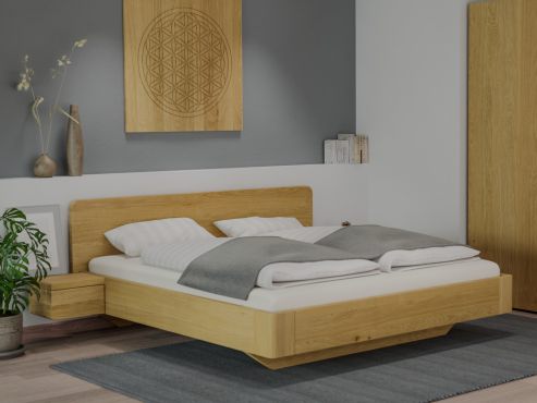 Eichenbett Hell „Clara“ in 180 x 200 cm