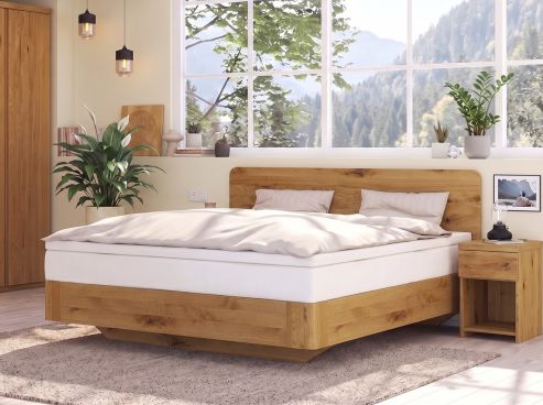Wildeichenbett „Clara“ Boxspring