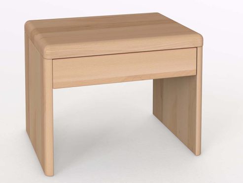 Nachttisch aus Zirbenholz mit Lade