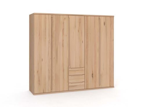 Drehtürenschrank „Valentin“ Kernbuche 5-türig