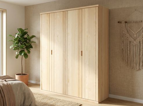 Drehtürenschrank „Egon“ Esche 4-türig