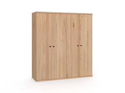 Drehtürenschrank „Egon“ Kernbuche 4-türig