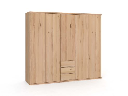 Drehtürenschrank „Egon“ Kernbuche 5-türig