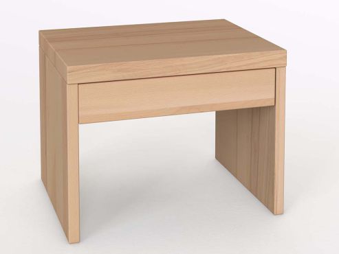 Nachttisch aus Zirbenholz mit Lade