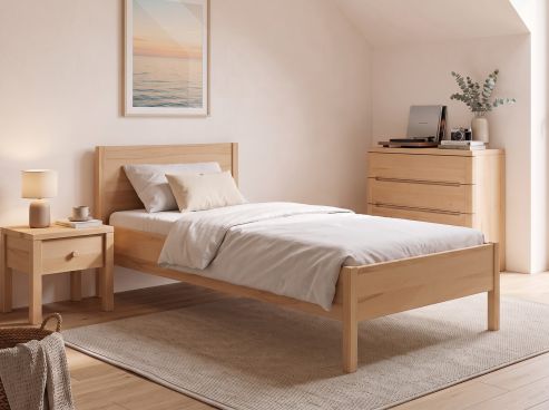 Kinder- & Jugendbett „Flora“ Kernbuche in 90 x 200 cm