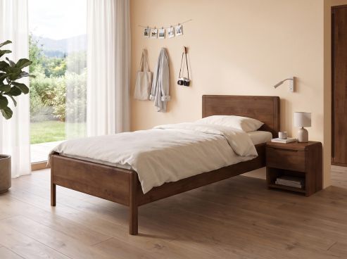 Kinder- & Jugendbett „Florentina“ Kernbuche Dunkel in 90 x 200 cm
