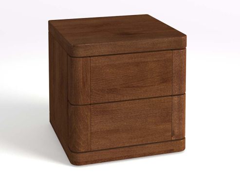 Nachttisch aus Zirbenholz mit Lade