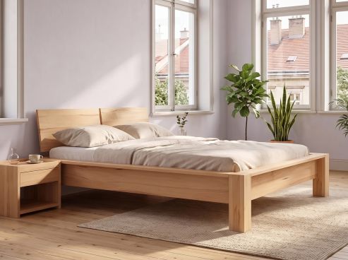 Bett „Hanna“ aus Eiche in 180 x 200 cm