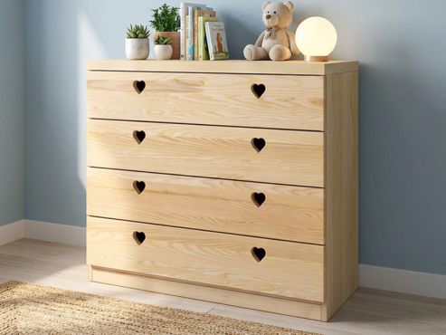 Eschenkommode „Heidi“ mit 4 Laden 