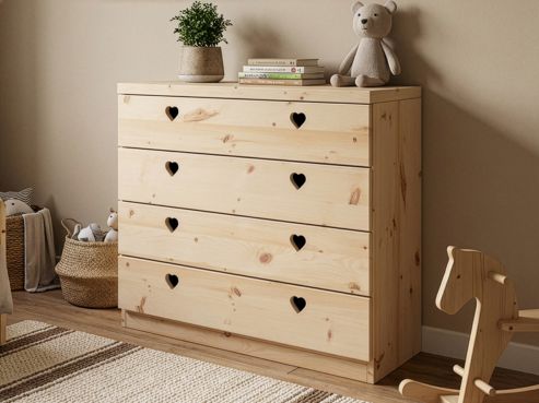 Zirbenkommode „Heidi“ mit 4 Laden 