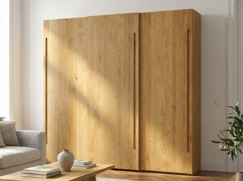 Schiebetürenschrank aus Eiche „Ludwig“ 3-türig