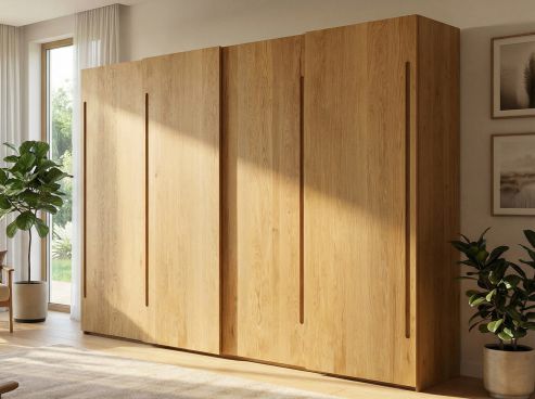 Schiebetürenschrank aus Eiche „Ludwig“ 4-türig