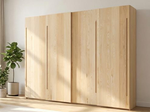 Schiebetürenschrank aus Esche „Ludwig“ 4-türig