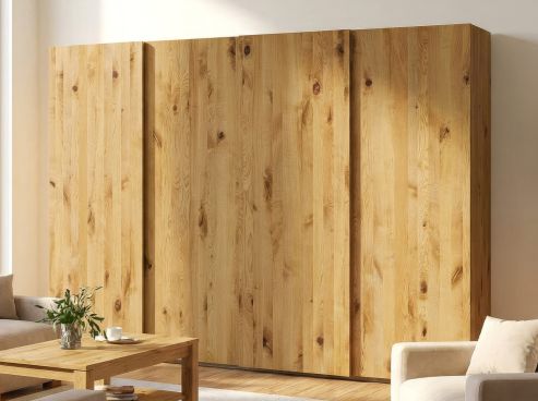 Schiebetürenschrank aus Wildeiche „Ludwig“ 4-türig