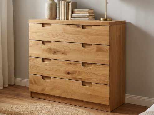 Wildeichenkommode „Lukas“ mit 4 Laden