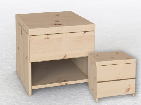 Nachttisch „Patrizia“ aus Zirbe