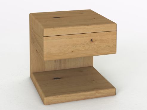 Nachttisch „Valentina“ aus Wildeiche Hell