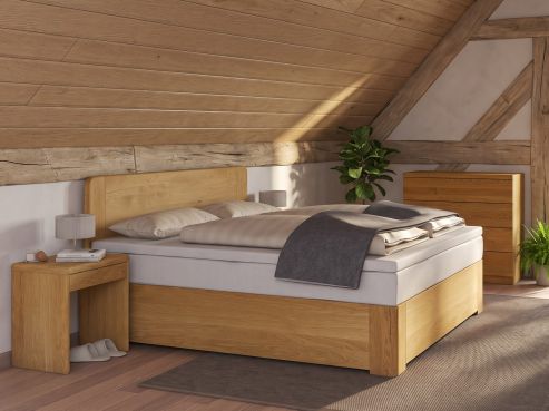 Eichenbett „Niklas“ Boxspring