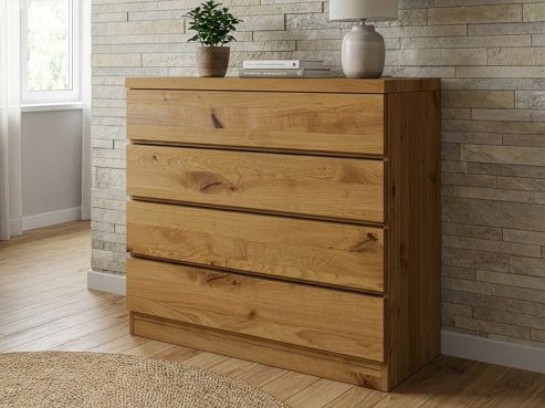 Wildeichenkommode „Patrizia“ mit 4 Laden