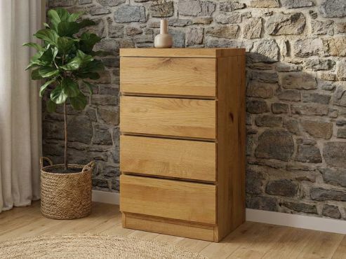 Wildeichenkommode „Patrizia“ mit 4 Laden