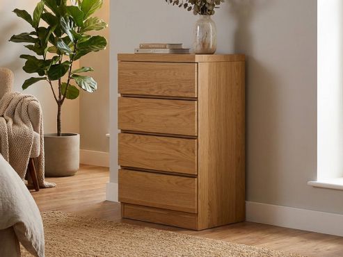 Eichenkommode „Patrizia“ mit 4 Laden