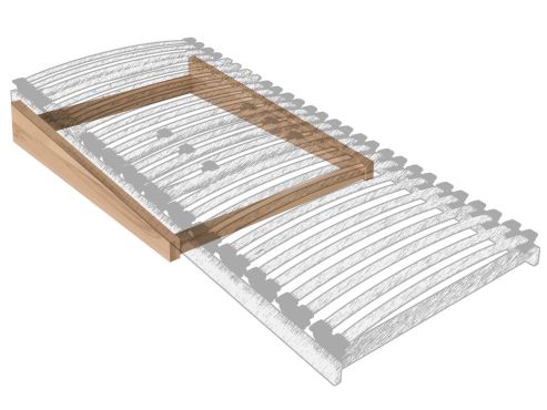 Schräglage-Rahmen „Ralf“ zum Auflegen unter den Lattenrost