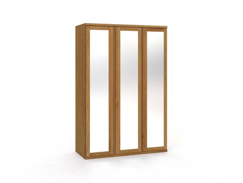 Eichenschrank „Sandra“, 3-türig, Höhe 220 cm, Griffausführung „Patrizia"