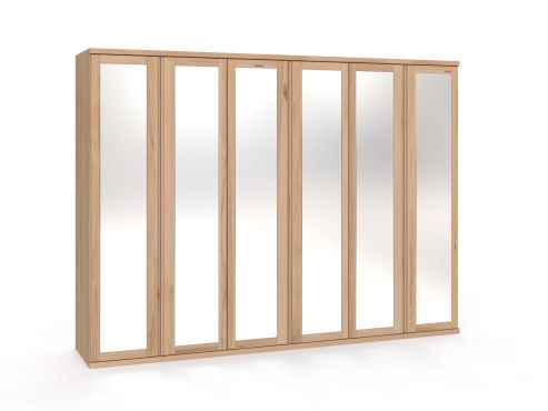 Drehtürenschrank „Sandra“ Kernbuche 6-türig