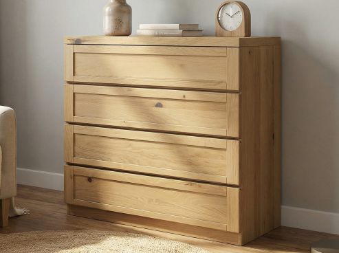Wildeichenkommode Hell „Susanne“ 100 cm