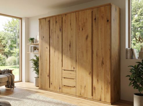 Drehtürenschrank „Valentin“ Wildeiche 5-türig