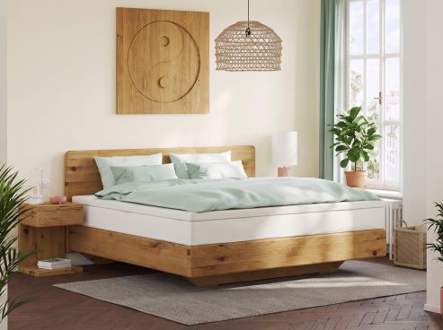 Wildeichenbett „Valentina“ Boxspring