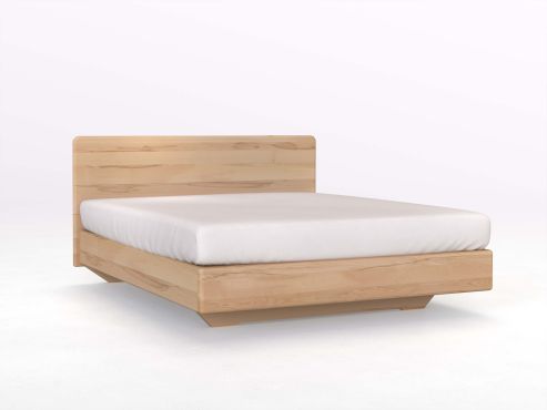Buchenbett „Valentina“ Boxspring in 180 x 200 cm mit geradem Kopfteil