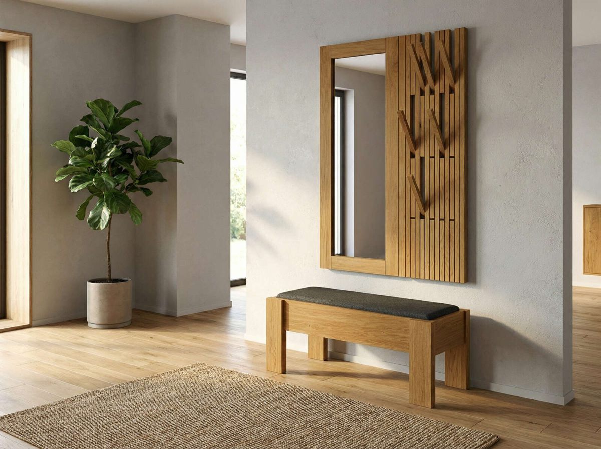 Garderobe „Agnes“ aus Eiche