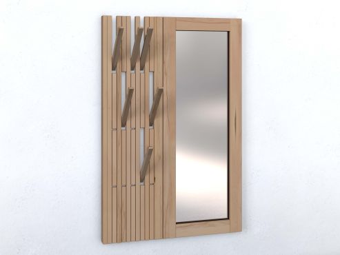 Wandgarderobe aus Zirbenholz