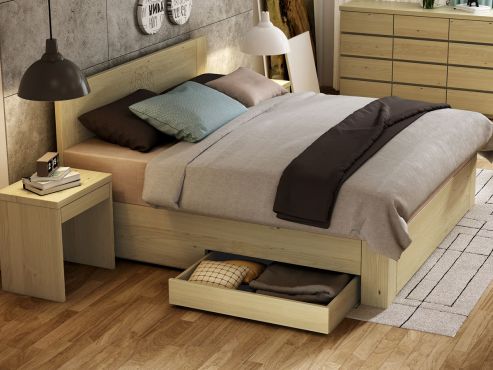 Kastanienbett „Alois“ Boxspring