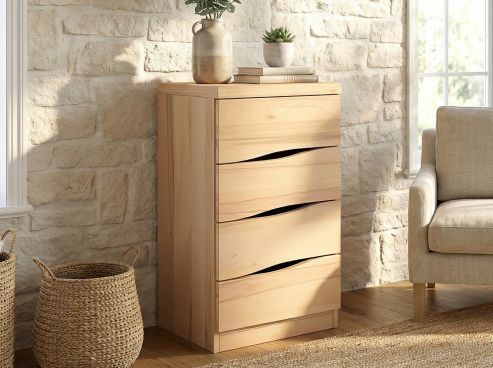 Buchenkommode „Astrid“ mit 4 Laden