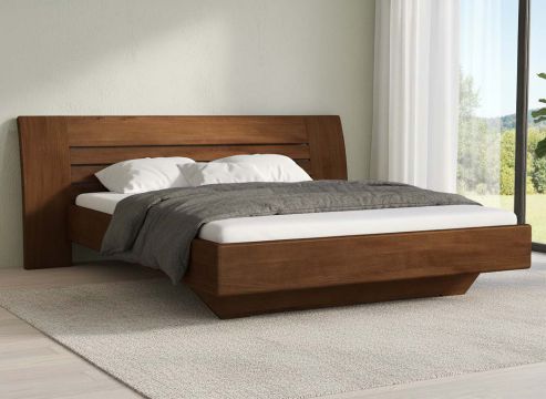 Buchenbett Dunkel „Bea“ in 180 x 200 cm