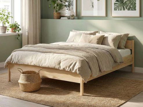 Zirbenbett „Bianca“ in 180 x 200 cm