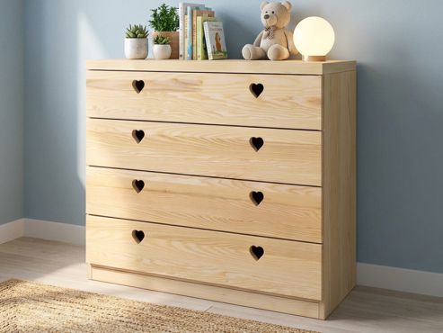 Eschenkommode „Heidi“ mit 4 Laden 